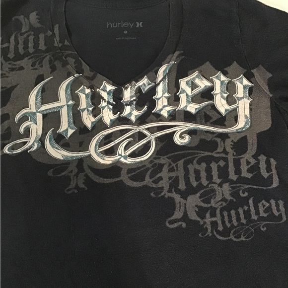 Women’s size small Hurley V-neck short sleeve T-shirt Z - Picture 2 of 7